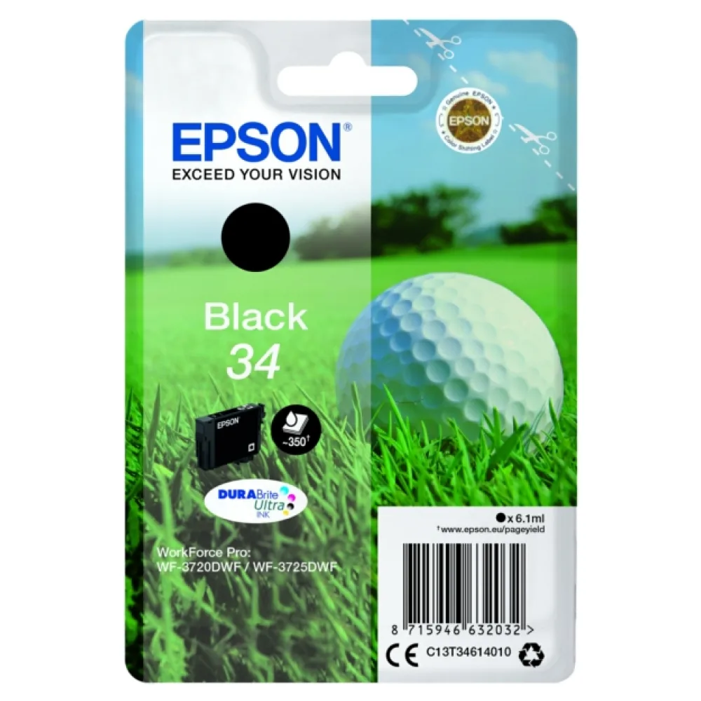 Original Epson C13T34614010 / 34 Tintenpatrone schwarz