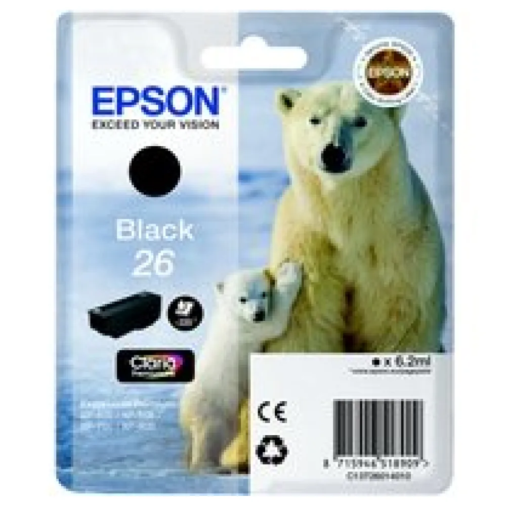 Original Epson C13T26014012 / 26 Tintenpatrone schwarz – Bild 2