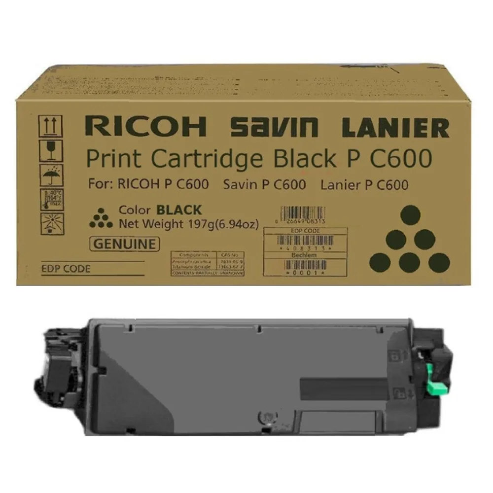 Original Ricoh 408314 / PC600 Toner schwarz