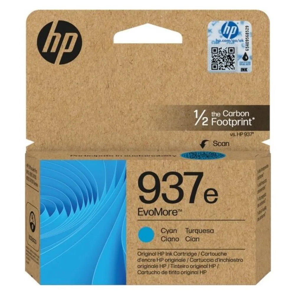 Original HP 4S6W6NE / 937E Druckkopfpatrone cyan