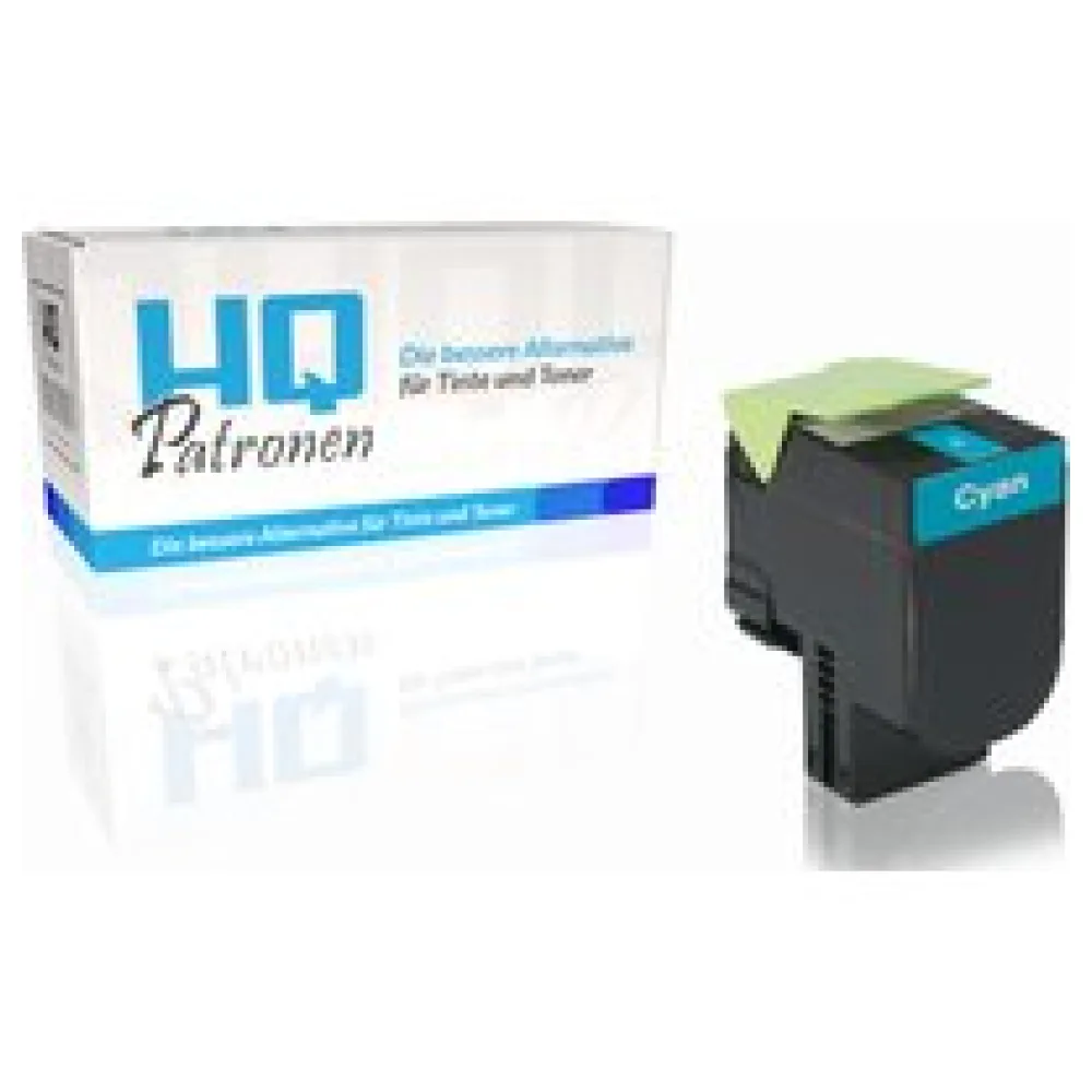 Kompatibel zu Lexmark 80C20C0 / 802C Tonerkartusche, cyan – Bild 2