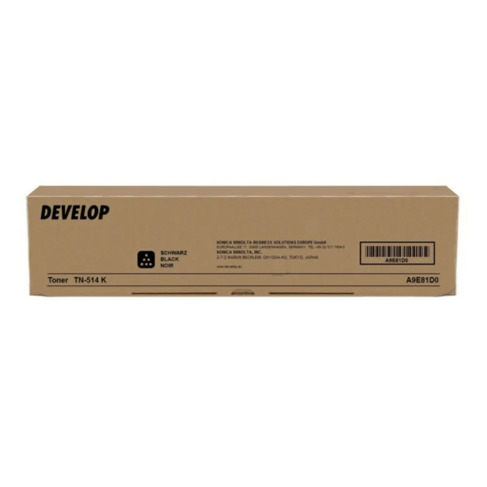Original Develop A9E81D0 / TN514K Toner schwarz