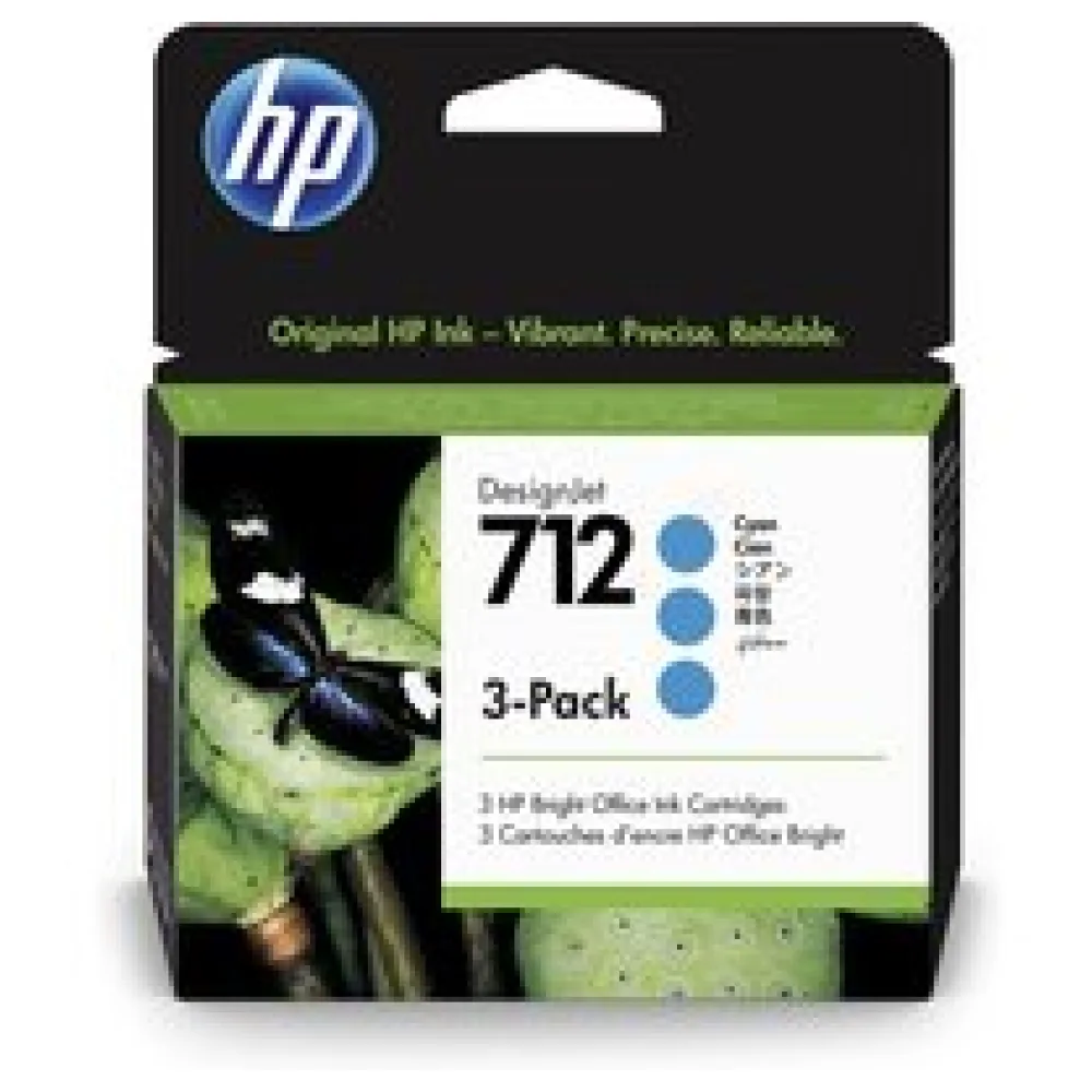 Original HP 3ED77A / 712 Tintenpatrone cyan – Bild 2