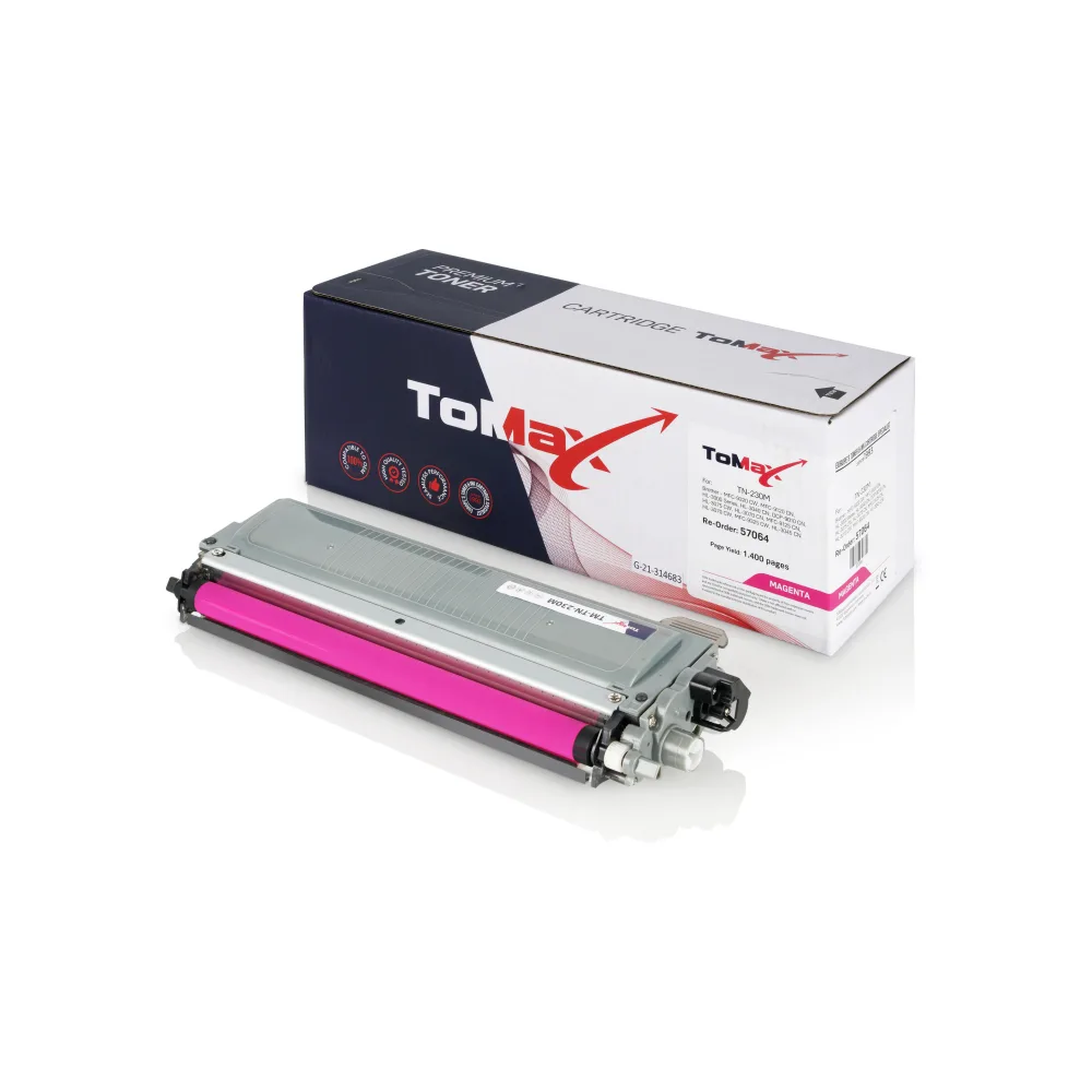 ToMax Premium ersetzt Brother TN-230M Toner, magenta