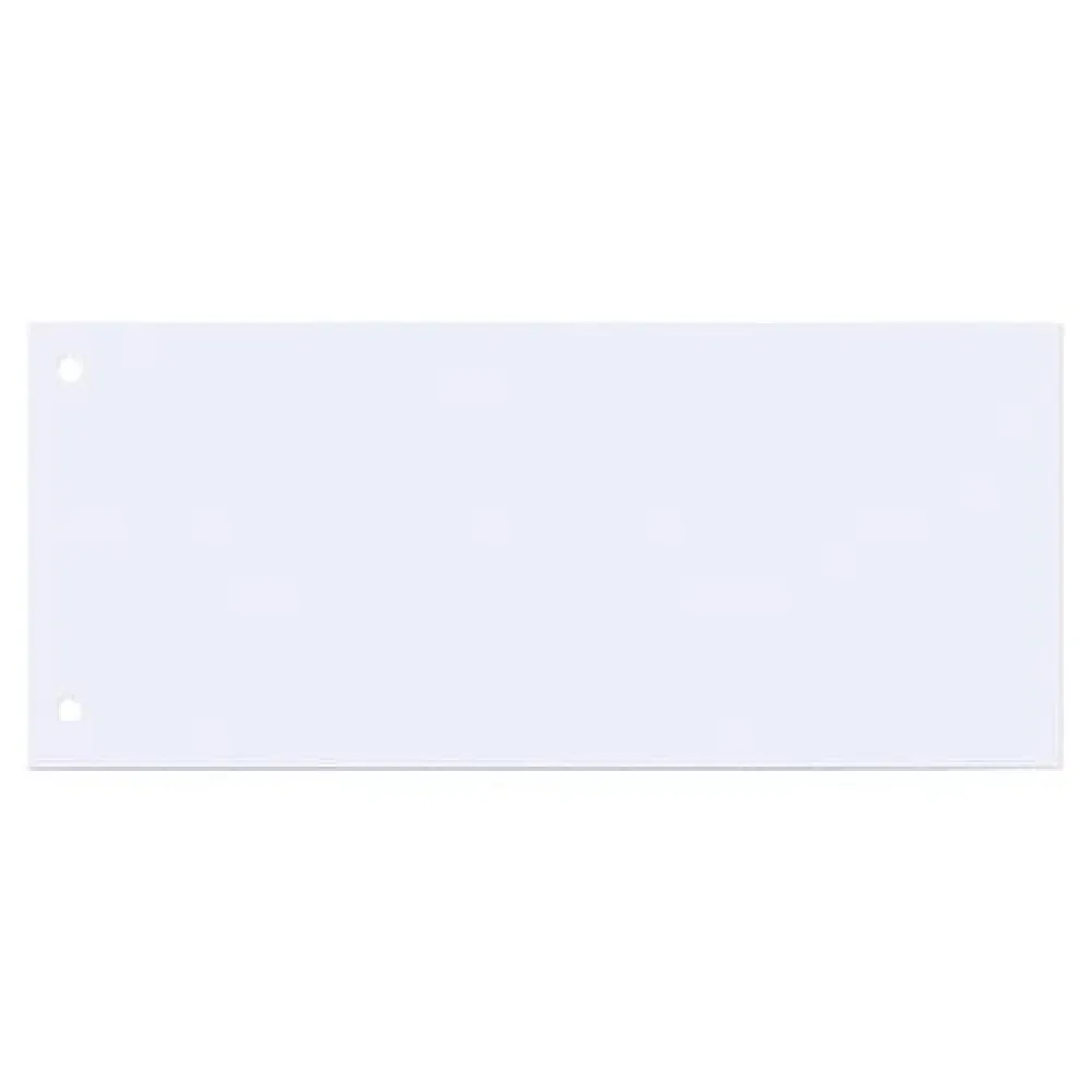 Q-CONNECT Trennstreifen, 10,5x24cm, 100 Stück, weiß