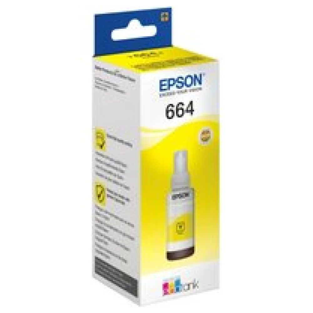 Original Epson C13T664440 / 664 Tintenflasche gelb – Bild 2