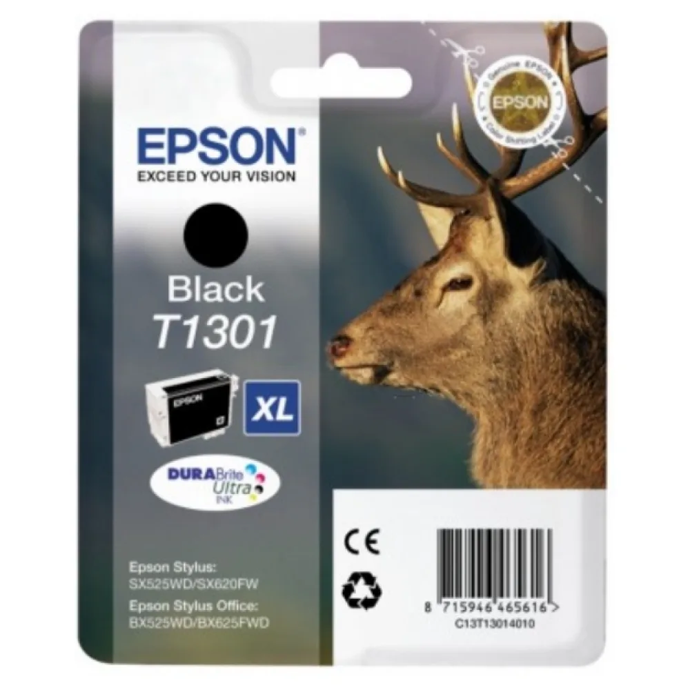 Original Epson C13T13014012 / T1301 Tintenpatrone schwarz