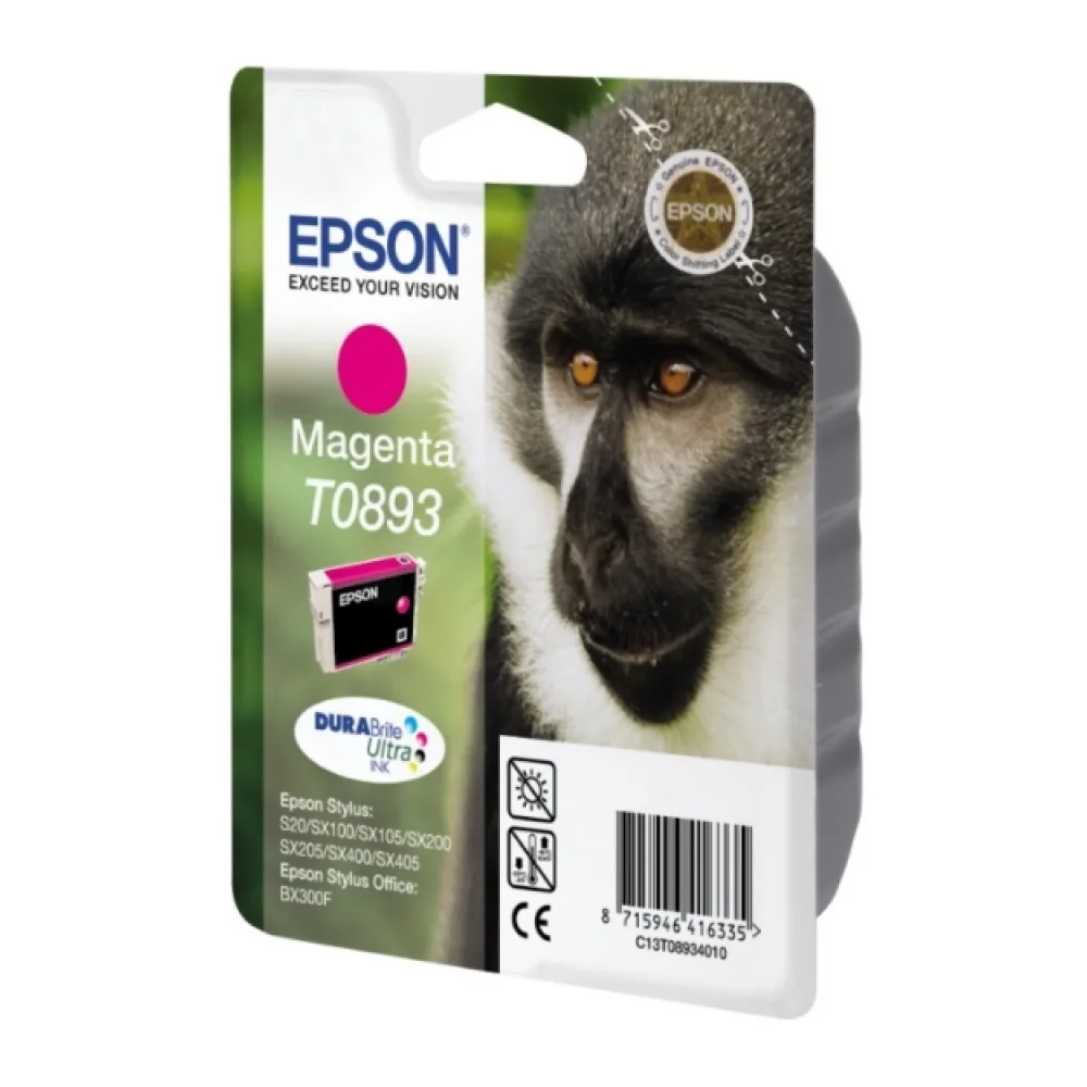 Original Epson C13T08934011 / T0893 Tintenpatrone magenta