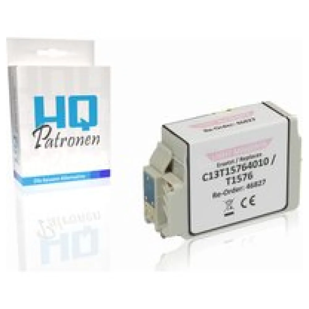 Kompatibel zu Epson C13T15764010 / T1576 Tintenpatrone, light magenta – Bild 2