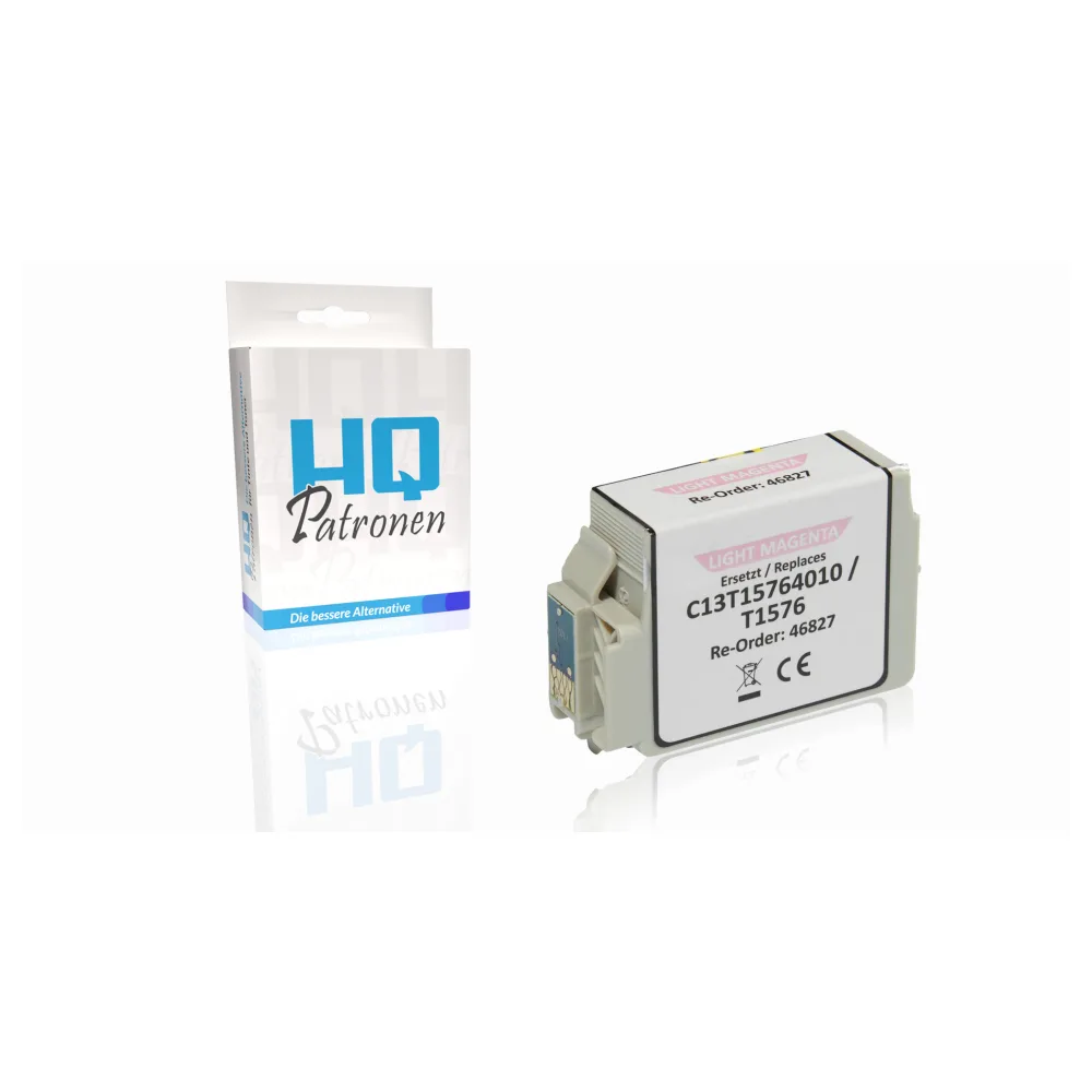 Kompatibel zu Epson C13T15764010 / T1576 Tintenpatrone, light magenta