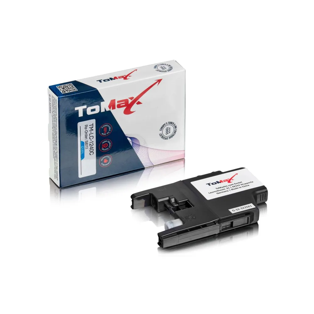ToMax Premium ersetzt Brother LC-1240C Tintenpatrone Cyan