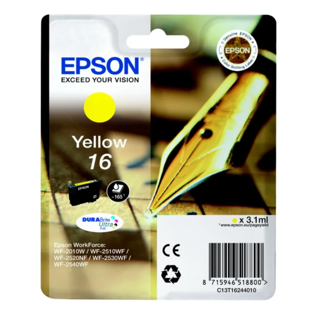 Original Epson C13T16244012 / 16 Tintenpatrone gelb