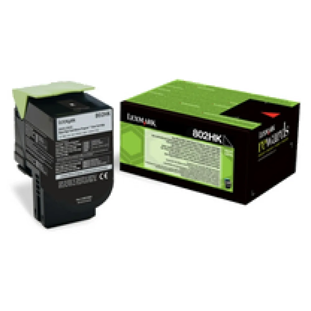 Original Lexmark 80C2HKE / 802HK Toner schwarz – Bild 2