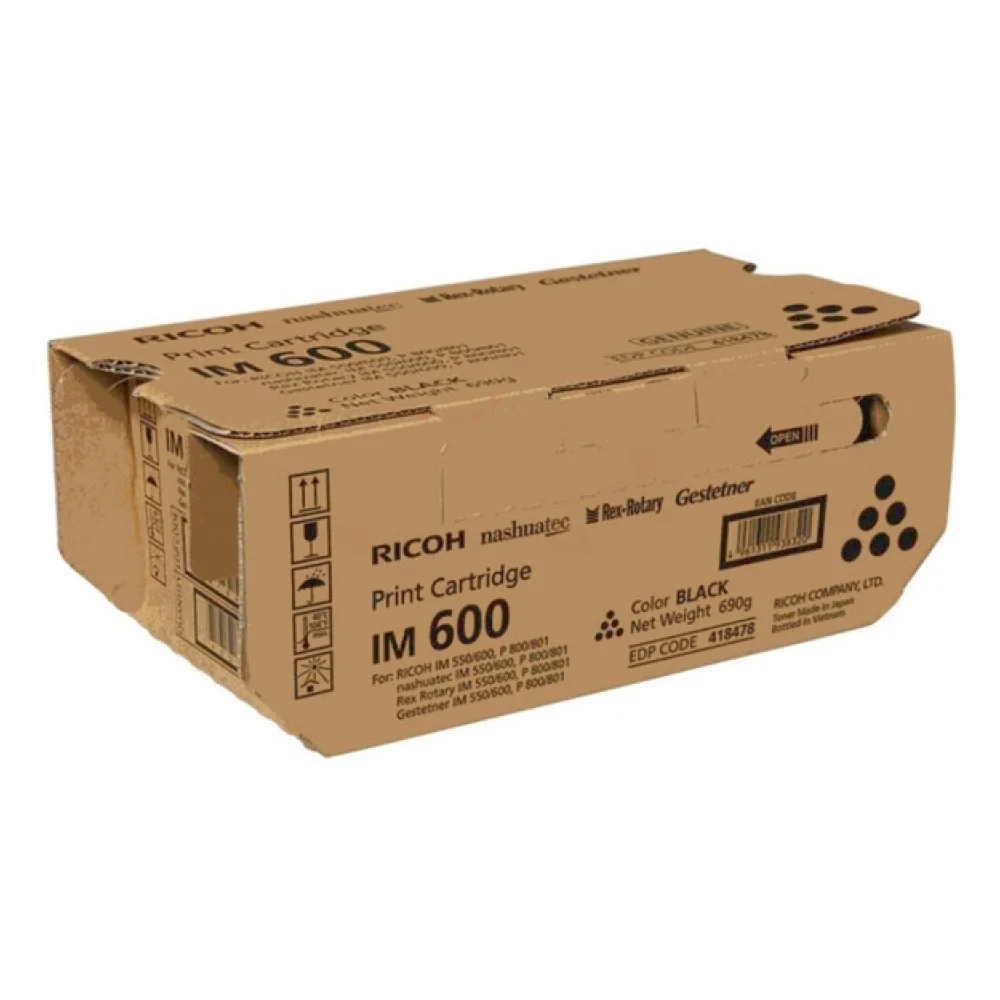 Original Ricoh 418478 / IM600 Toner schwarz