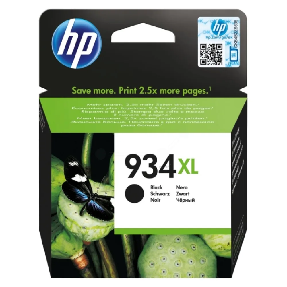 Original HP C2P23AE / 934XL Tintenpatrone schwarz