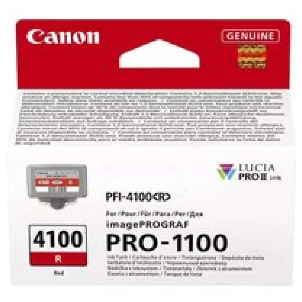 Original Canon 6785C001 / PFI-4100R Tintenpatrone rot – Bild 2