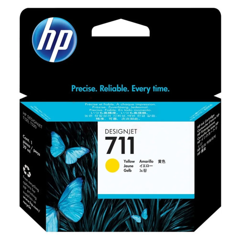 Original HP CZ132A / 711 Tintenpatrone gelb
