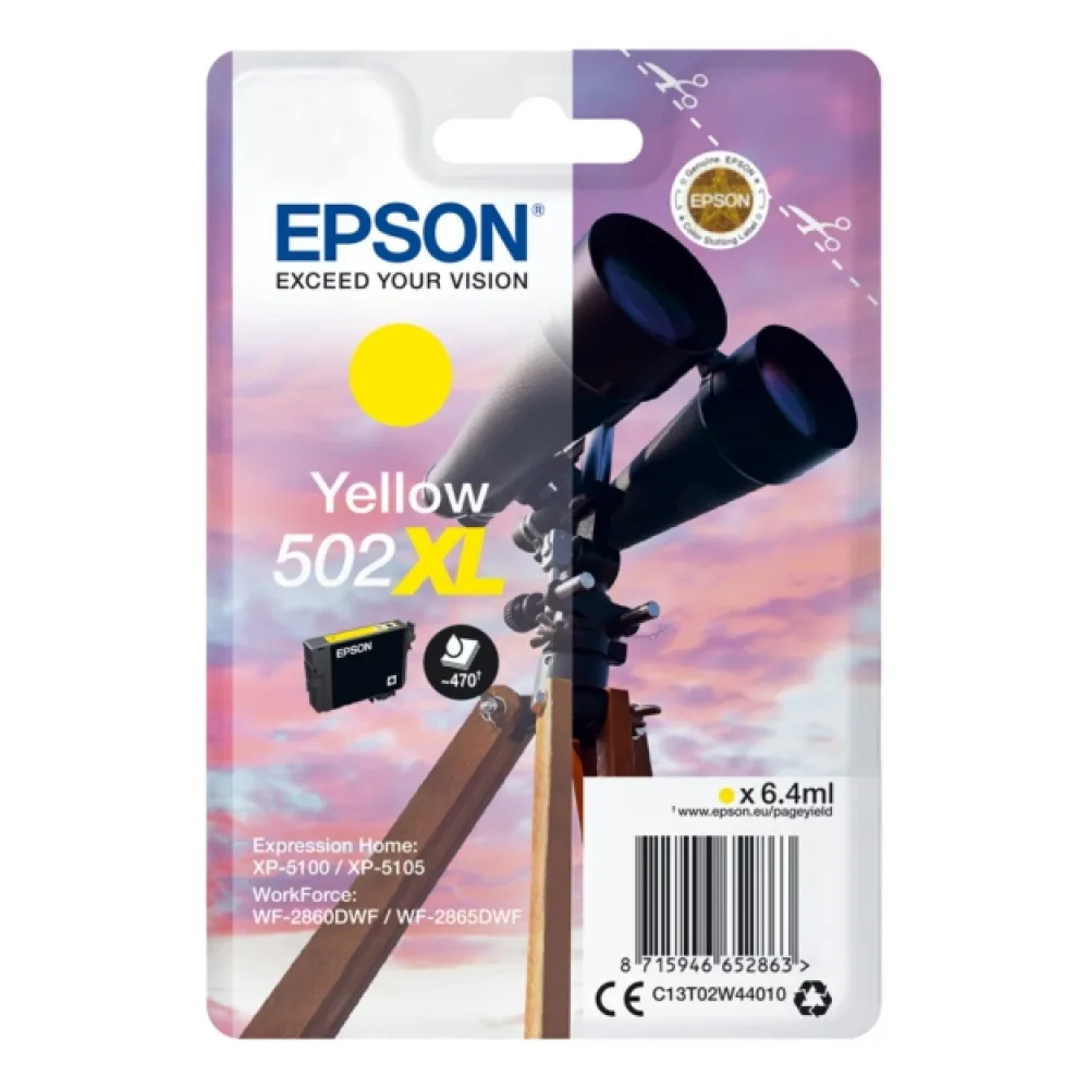 Original Epson C13T02W44010 / 502XL Tintenpatrone gelb