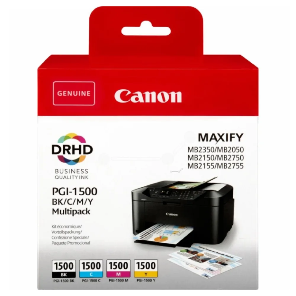 Original Canon 9218B006 / PGI1500BKCMY Tintenpatrone Multipack