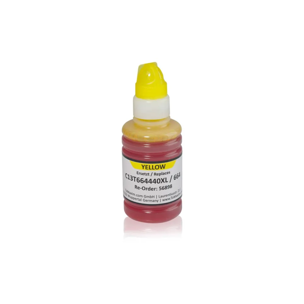 Kompatibel zu Epson C13T664440 / 664 XL Tintenpatrone, gelb