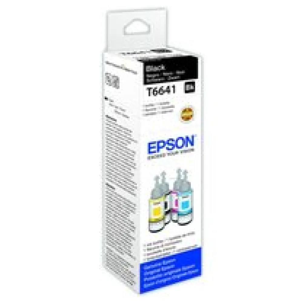 Original Epson C13T66414A / T6641 Tintenflasche schwarz – Bild 2