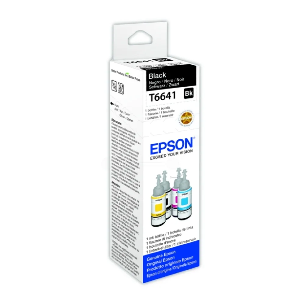 Original Epson C13T66414A / T6641 Tintenflasche schwarz