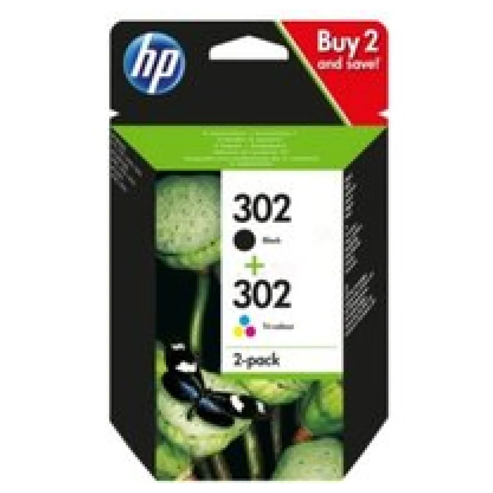 Original HP X4D37AE / 302 Druckkopfpatrone Multipack – Bild 2