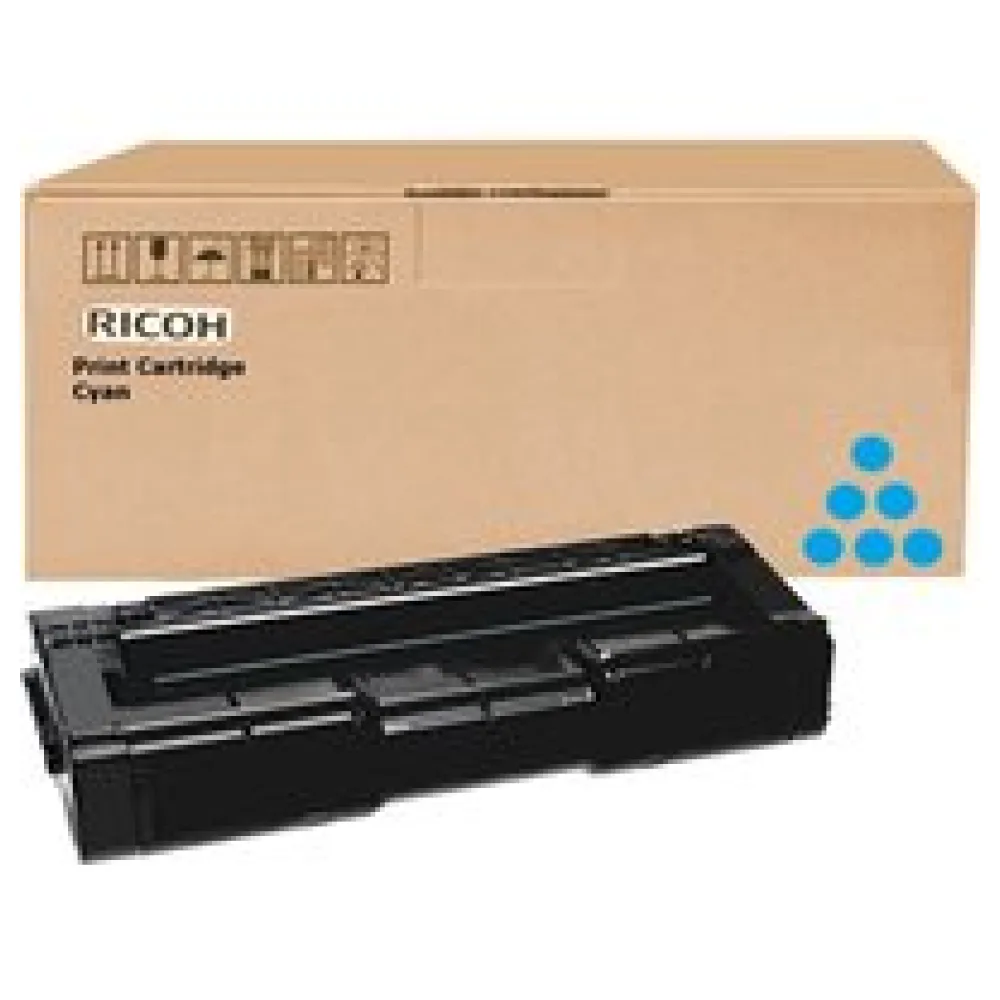 Original Ricoh 406480 / SPC310HE Toner cyan – Bild 2