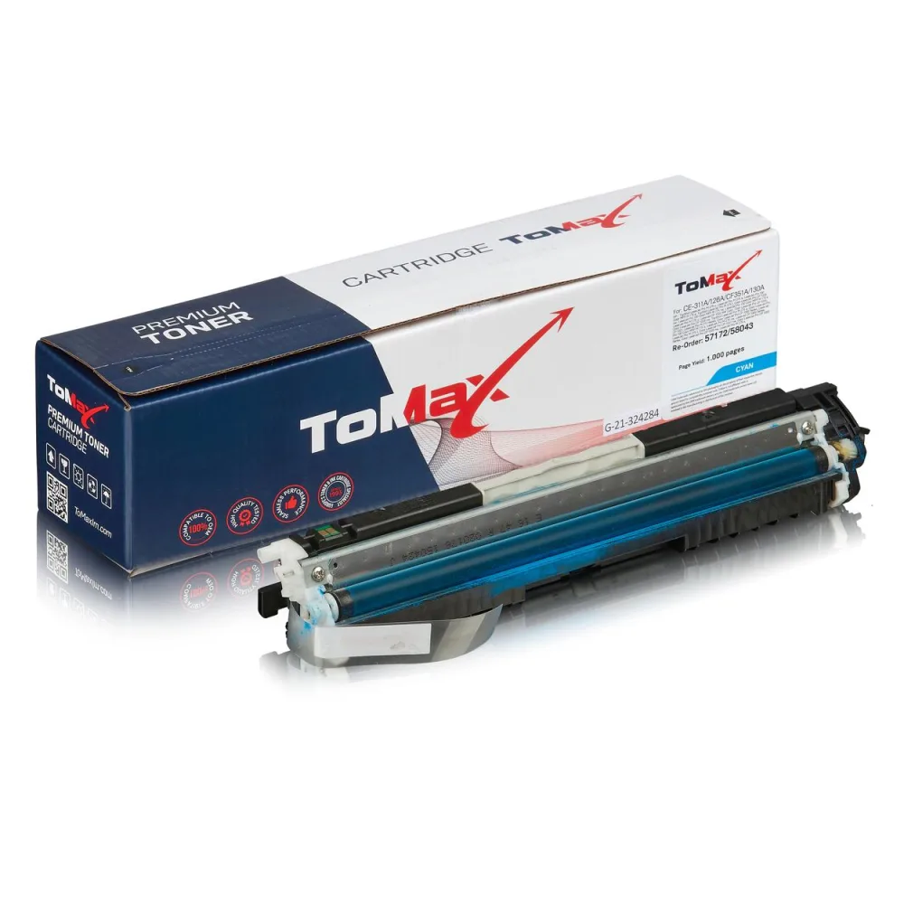 ToMax Premium ersetzt HP CE311A / 126A Toner, cyan