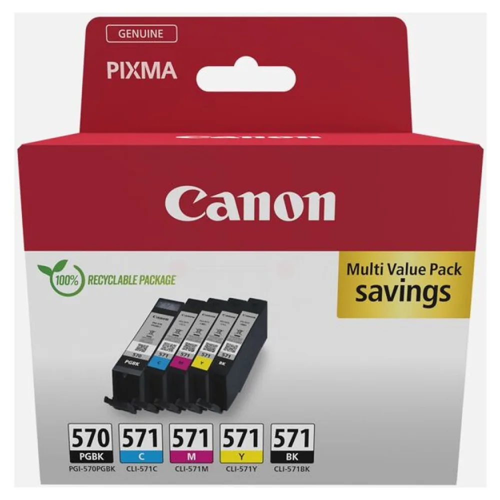 Original Canon 0372C006 / PGI570CLI571 Tintenpatrone Multipack