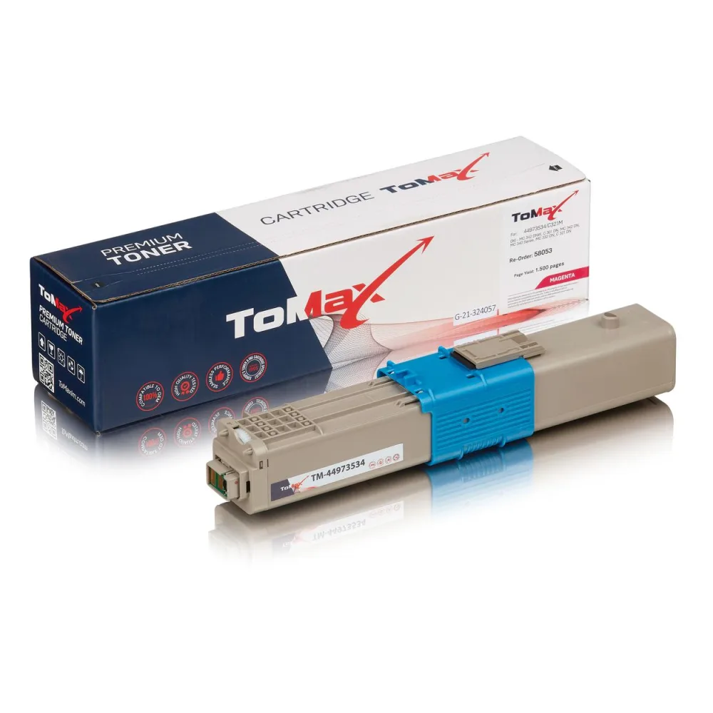 ToMax Premium ersetzt OKI 44973534 / C301 Toner Magenta
