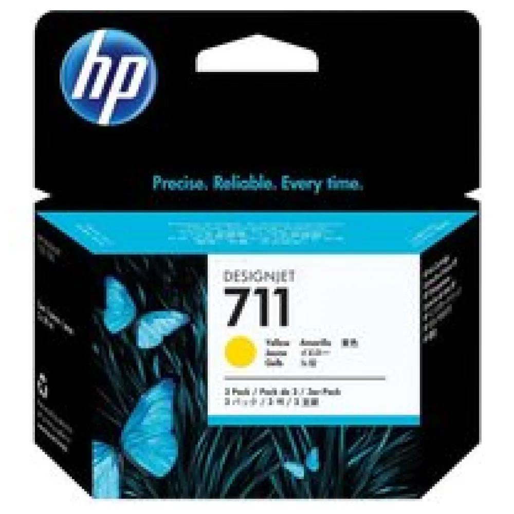 Original HP CZ136A / 711 Tintenpatrone gelb – Bild 2