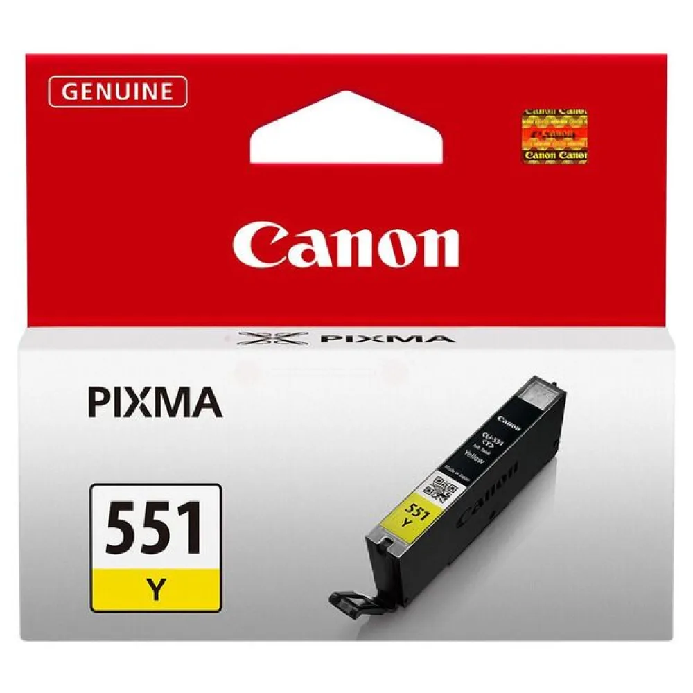 Original Canon 6511B001 / CLI551Y Tintenpatrone gelb