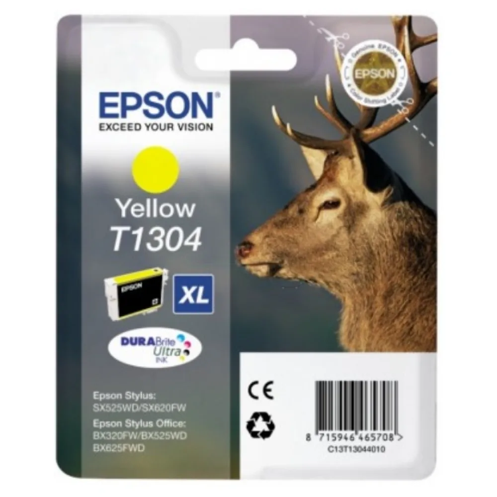 Original Epson C13T13044012 / T1304 Tintenpatrone gelb