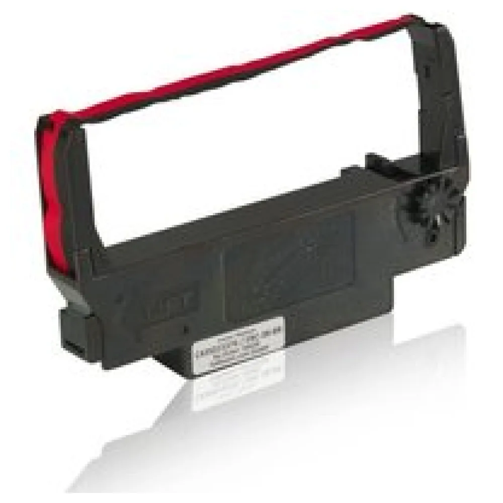 Kompatibel zu Epson C43S015376 / ERC-38-BR Farbband Schwarz, Rot – Bild 2