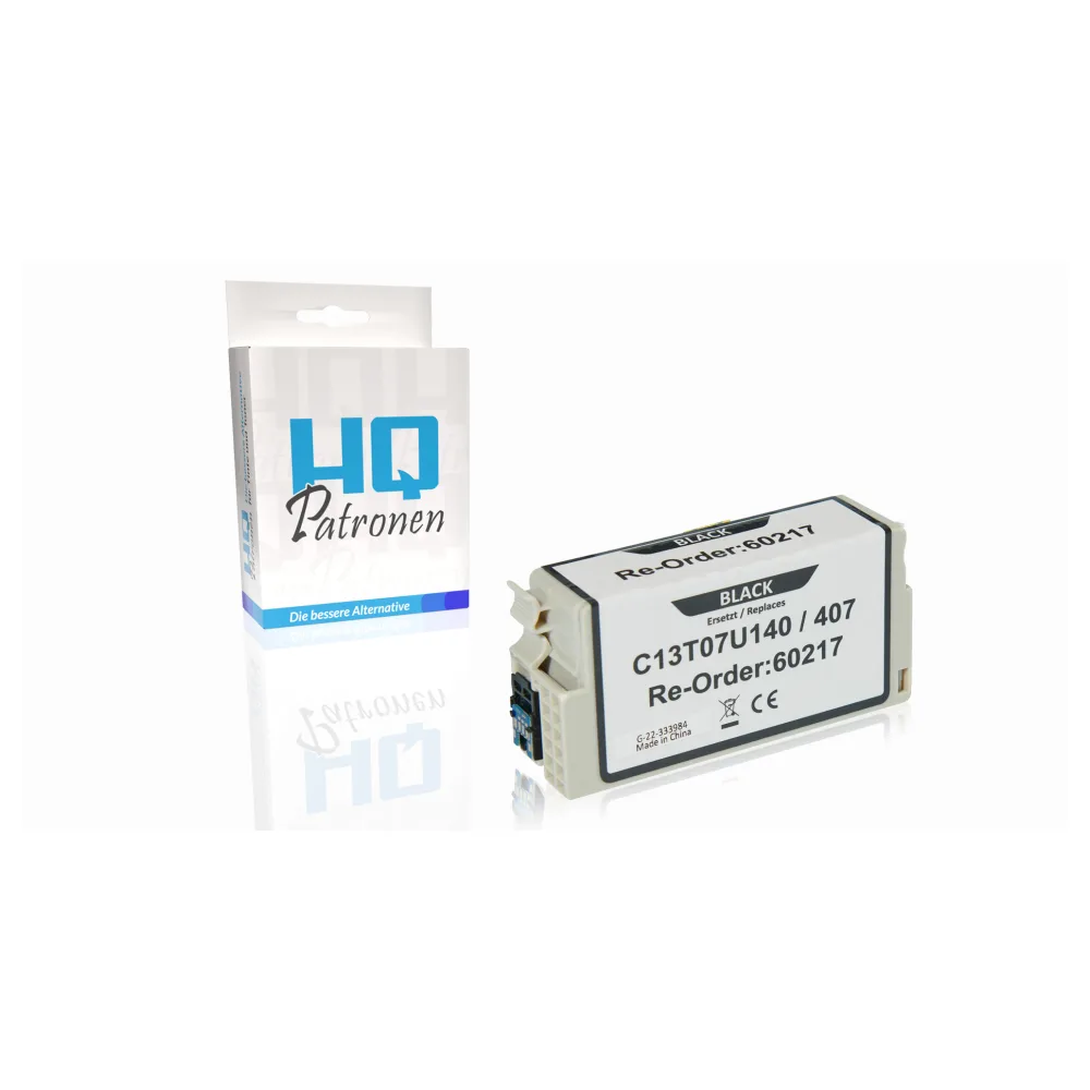Kompatibel zu Epson C13T07U140 / 407 Tintenpatrone, schwarz