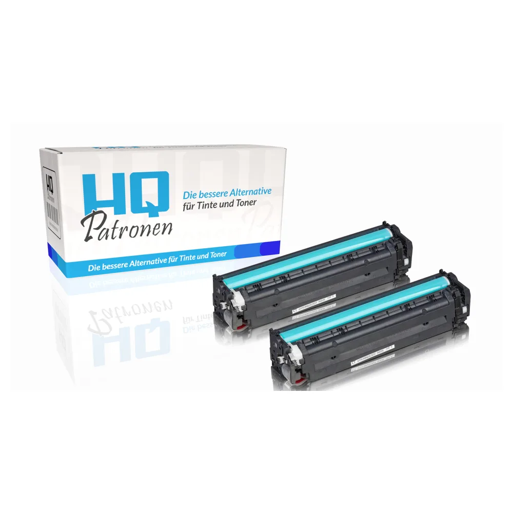 Sparset kompatibel zu HP CB540AD / 125A enthält 2x Tonerkartusche