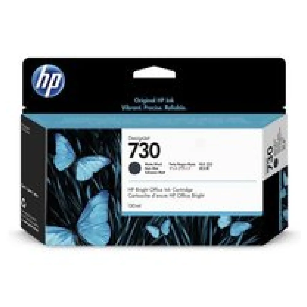 Original HP P2V65A / 730 Tintenpatrone schwarz matt – Bild 2