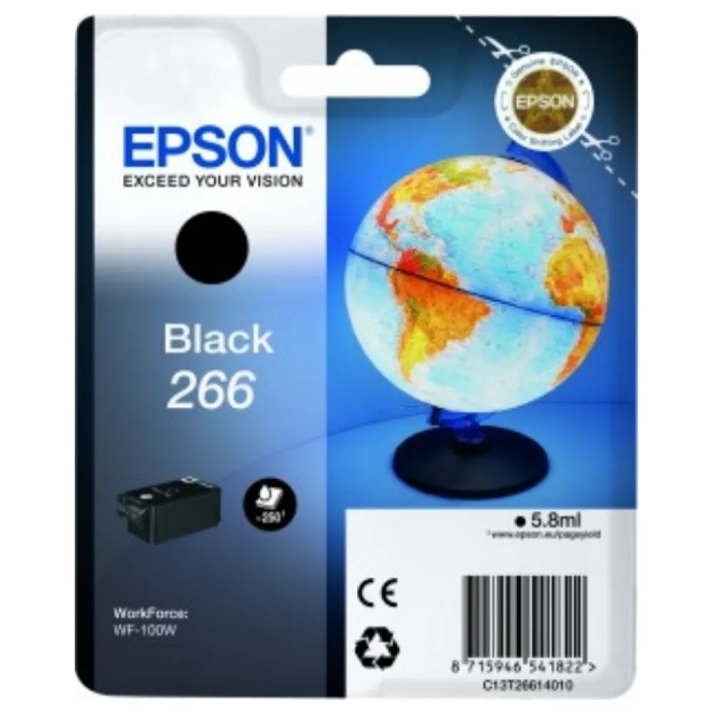 Original Epson C13T26614010 / 266 Tintenpatrone schwarz
