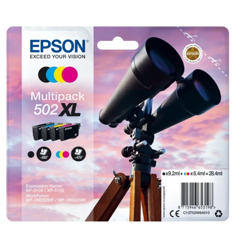 Original Epson C13T02W64010 / 502XL Tintenpatrone Multipack