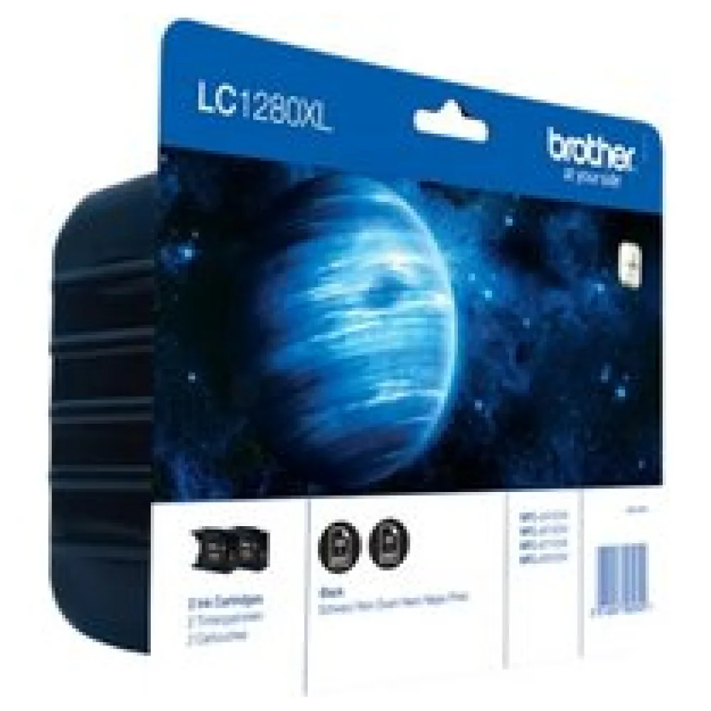 Original Brother LC1280XLBKBP2DR Tintenpatrone schwarz – Bild 2