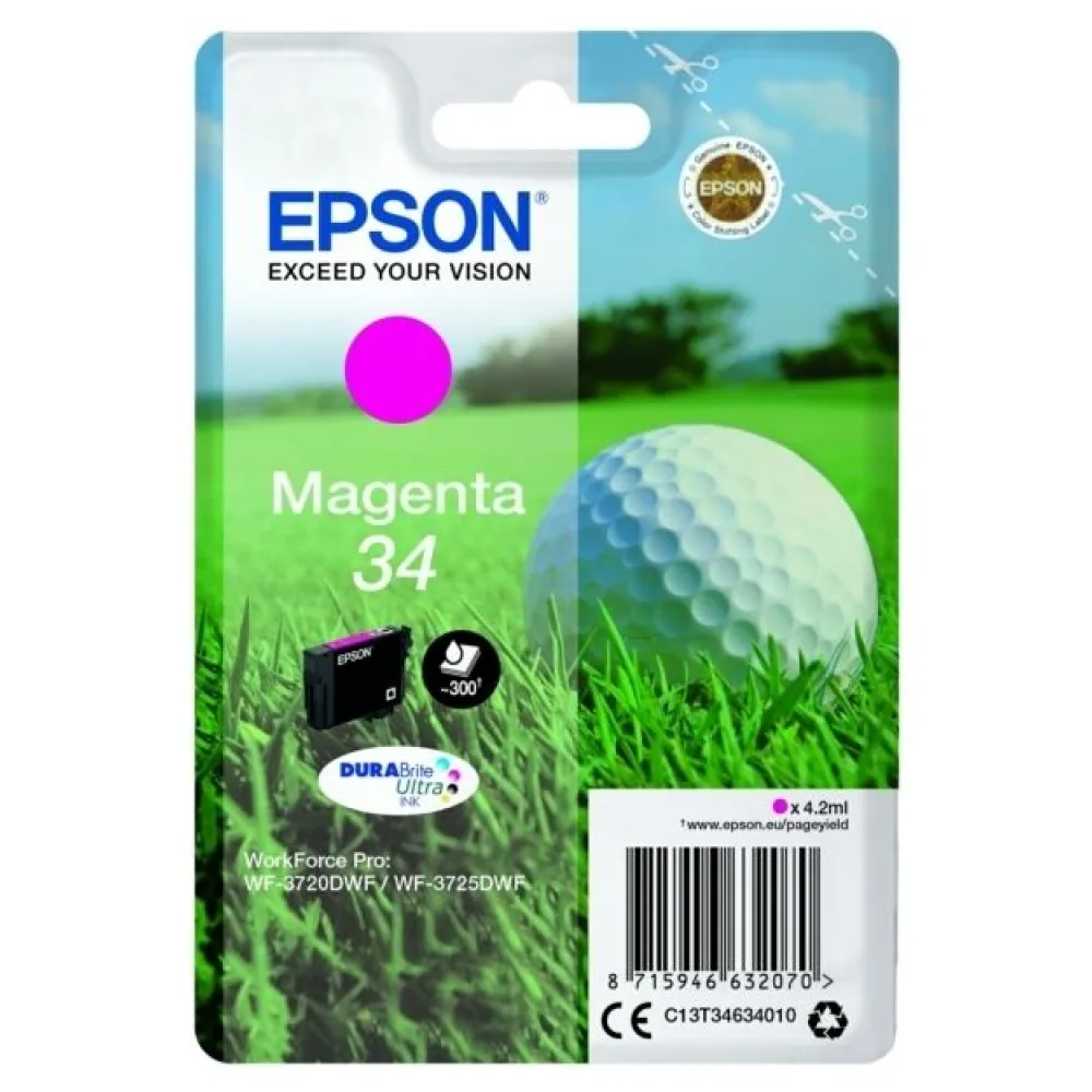 Original Epson C13T34634010 / 34 Tintenpatrone magenta