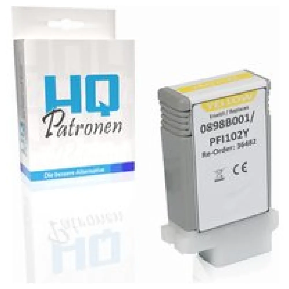 Kompatibel zu Canon 0898B001 / PFI-102Y Tintenpatrone, gelb – Bild 2