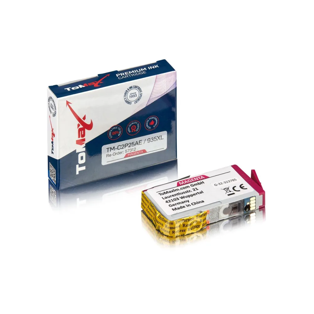 ToMax Premium ersetzt HP C2P25AE / 935XL Tintenpatrone, magenta