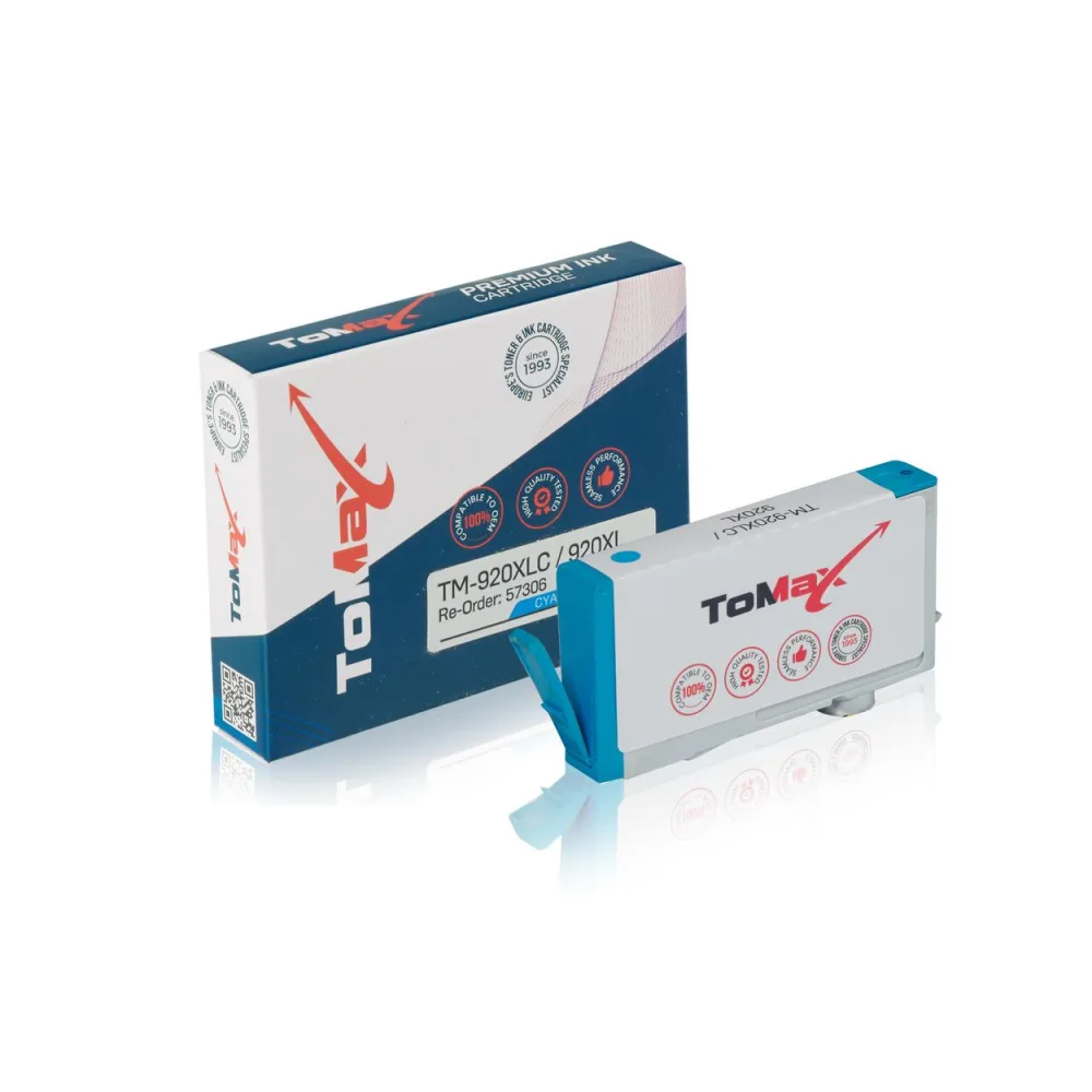 ToMax Premium ersetzt HP CD972AE / 920XL Tintenpatrone, cyan