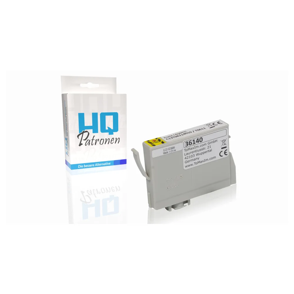 Kompatibel zu Epson C13T06114010 / T0611 Tintenpatrone, schwarz