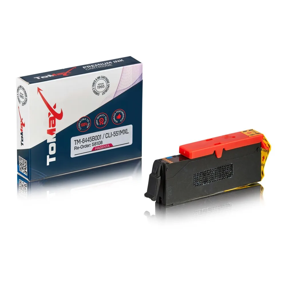 ToMax Premium ersetzt Canon 6445B001 / CLI-551MXL Tintenpatrone, magenta