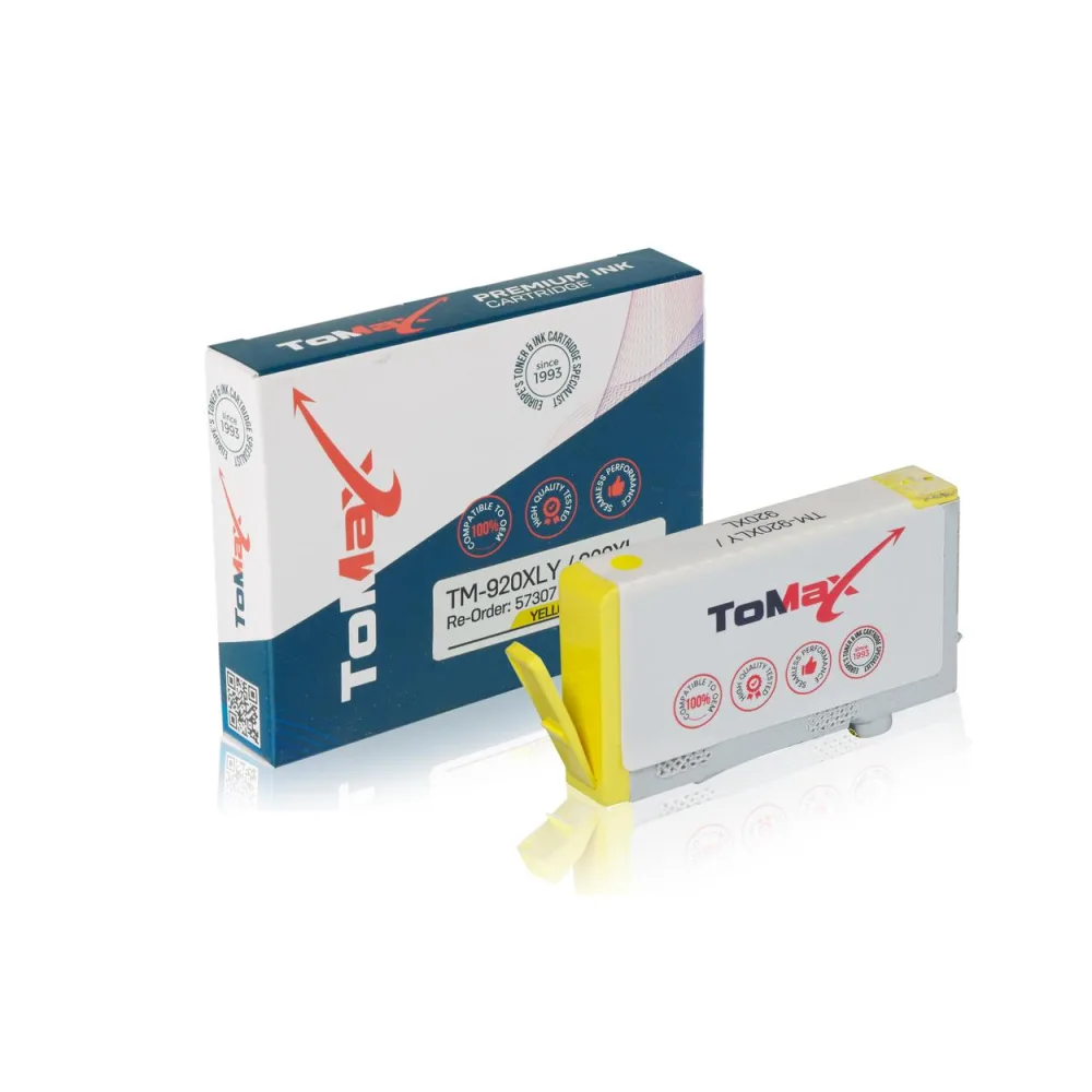 ToMax Premium ersetzt HP CD974AE / 920XL Tintenpatrone, gelb