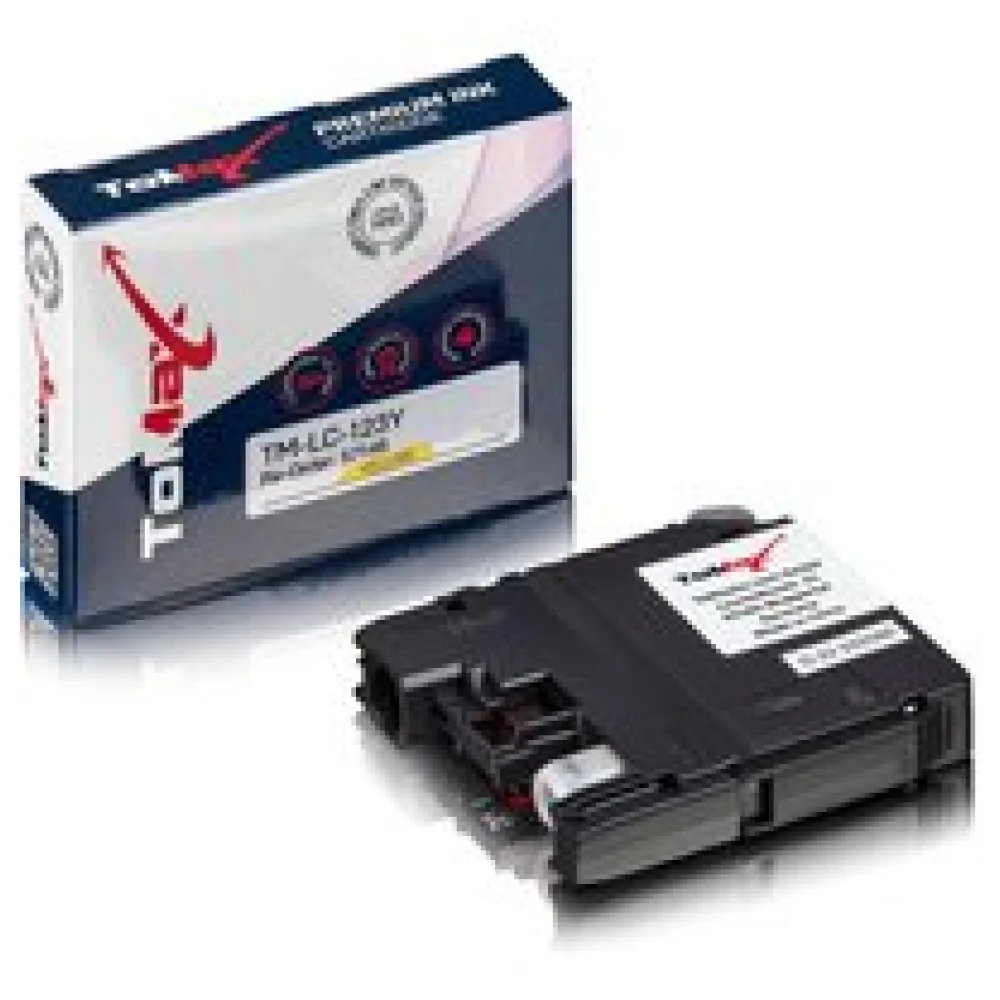 ToMax Premium ersetzt Brother LC-123Y Tintenpatrone, gelb – Bild 2
