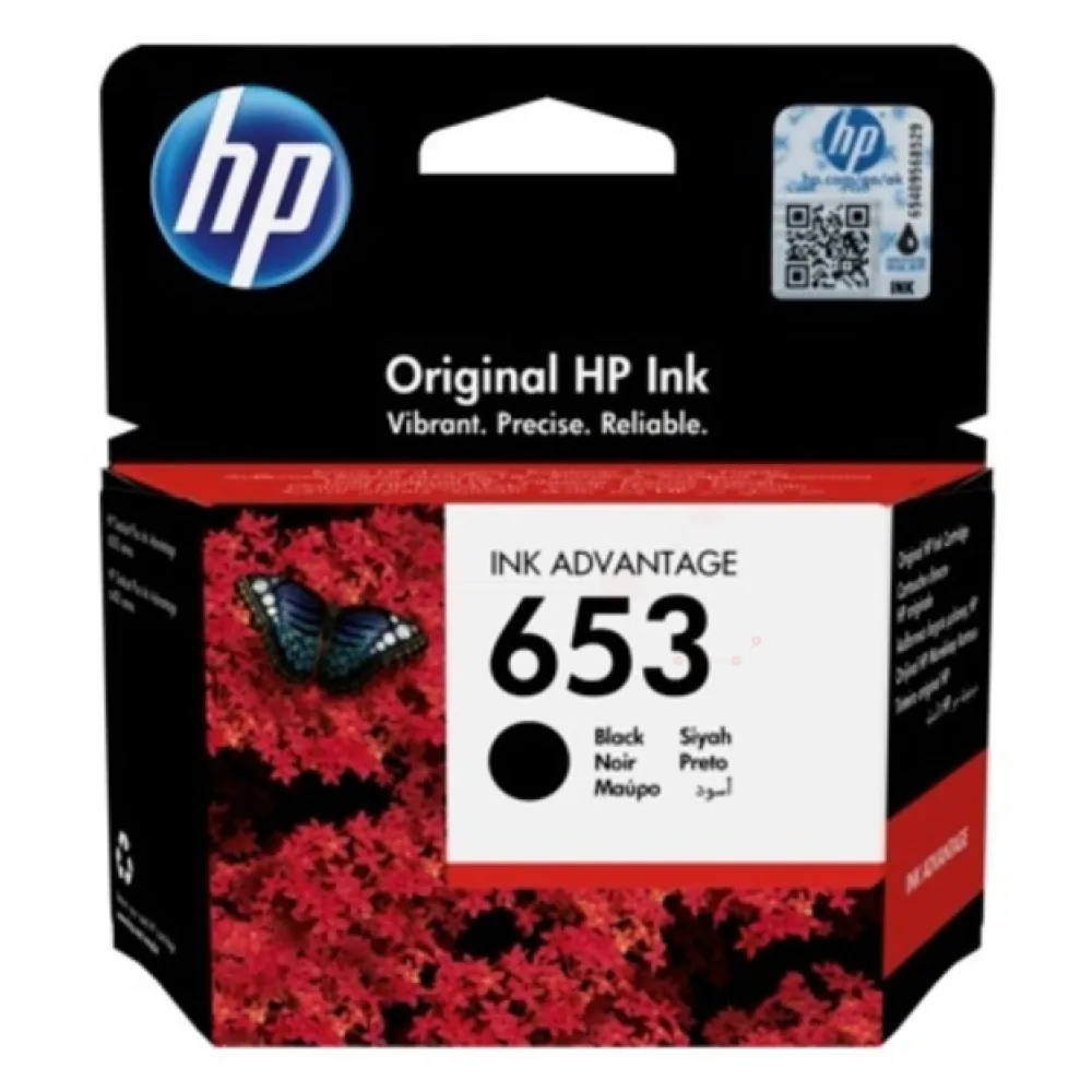 Original HP 3YM75AE / 653 Druckkopfpatrone schwarz